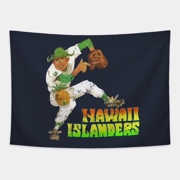 Hawaii Baseball Tapestry by retrorockit