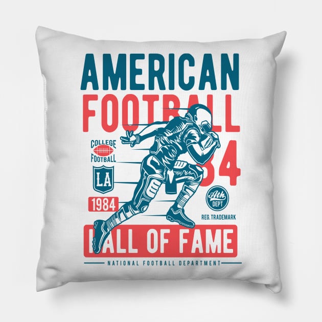 American Football Pillow by CRD Branding