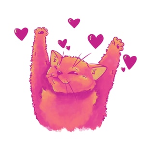 Heart Cat Meme T-Shirt