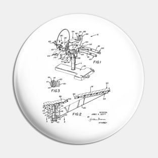 Operating Table Vintage Patent Drawing Pin