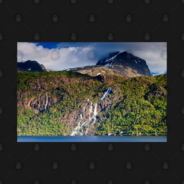 Nordfjord Waterfalls and Mountains, Norway by MartynUK