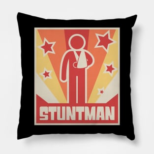 Stuntman Fractured Broken Arm Get Well Gift Pillow