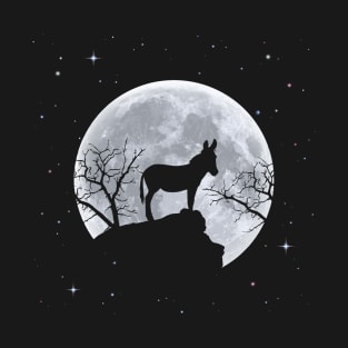 Donkey and moon halloween T-Shirt