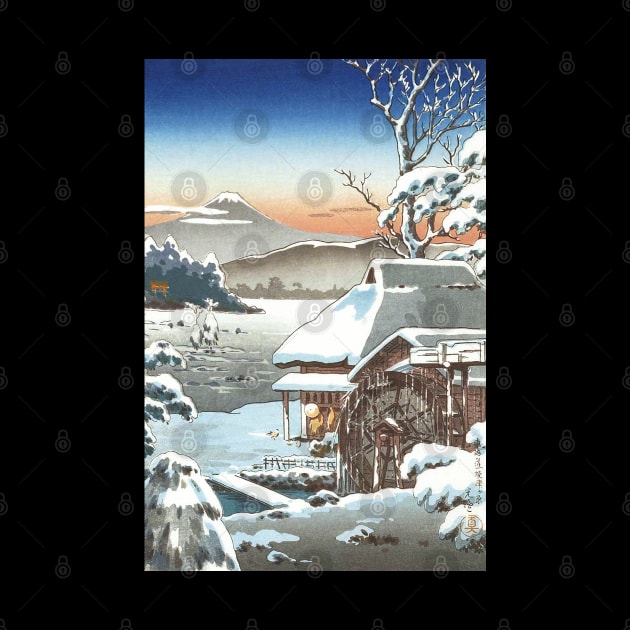 Snowy Farmyard in Yaizu by Tsuchiya Koitsu by Takeda_Art