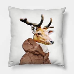 Deer Portrait Pillow