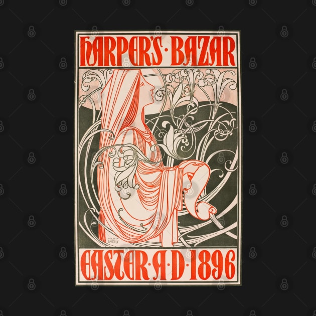 Harper's Bazar Easter Cover 1896 by UndiscoveredWonders