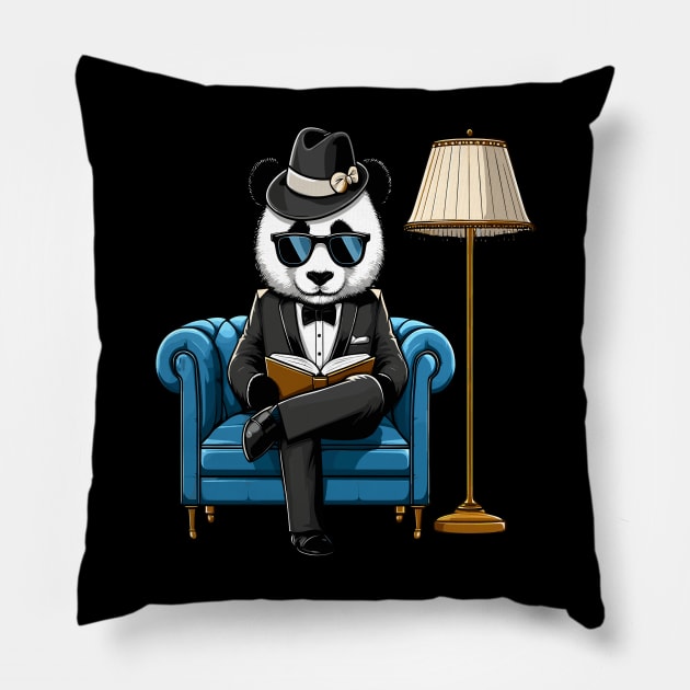 Giant Panda In A Chair Pillow by Graceful Designs