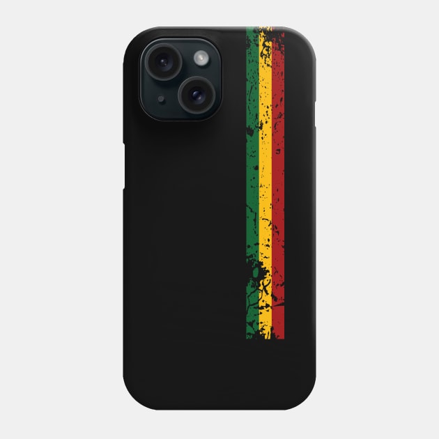 Reggae Rasta Rastafari Jamaica Color Stripe Phone Case by Your Culture & Merch