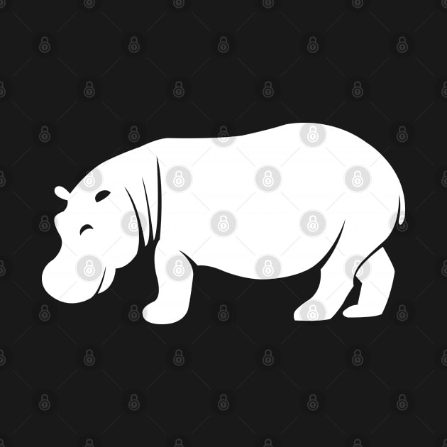 Hippo Silhouette by KC Happy Shop