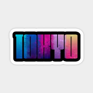 Tokyo Cyberpunk Colors Magnet