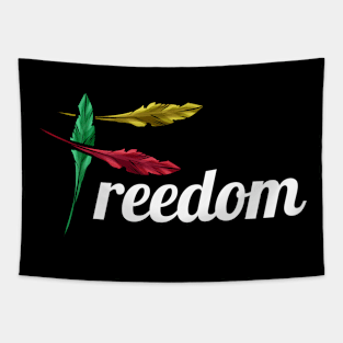 Feathers Freedom Day Logo Juneteenth Tapestry