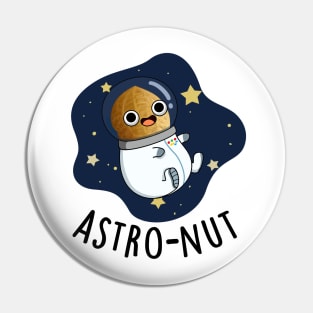 Astro-nut Cute Nut Astonaut Pun Pin