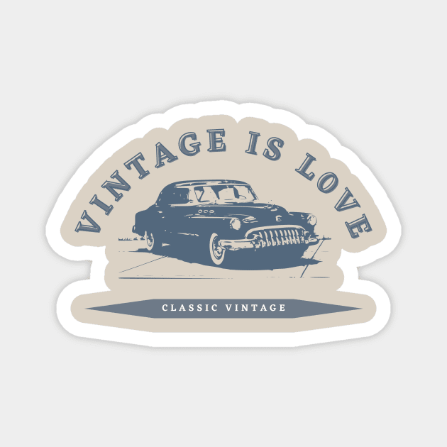 Vintage Design Magnet by Reaisha