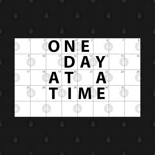 One Day at a Time Motivational Calendar by Jarecrow 