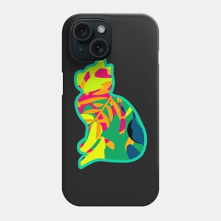 Tropical cat Phone Case