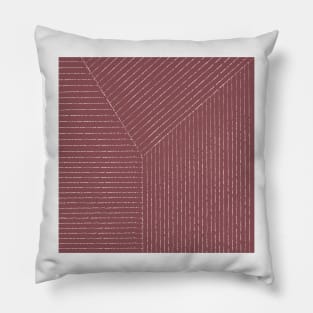 Lines (Berry) Pillow