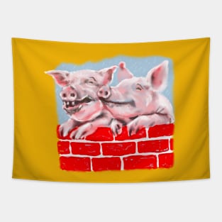 Playful Piggies Tapestry