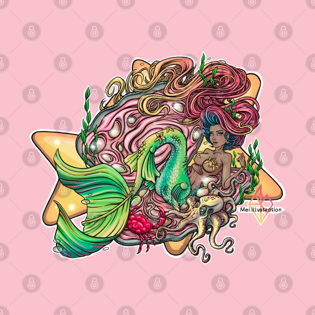 Mermaid Reva Prisma by Mei.illustration