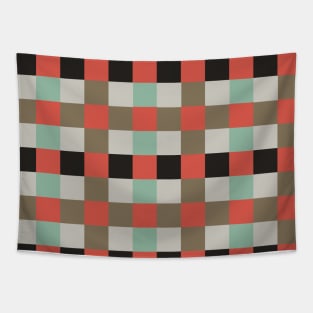 Geometric Hip Checkered Pattern Tapestry