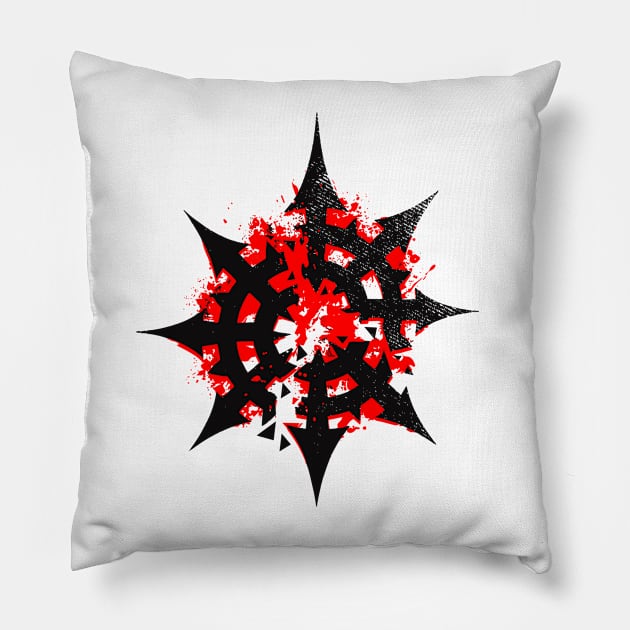 Eight-Pointed Blood Star Pillow by Helgar