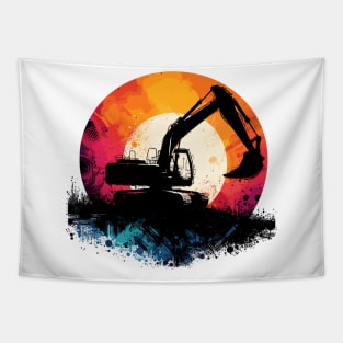 Excavator Tapestry