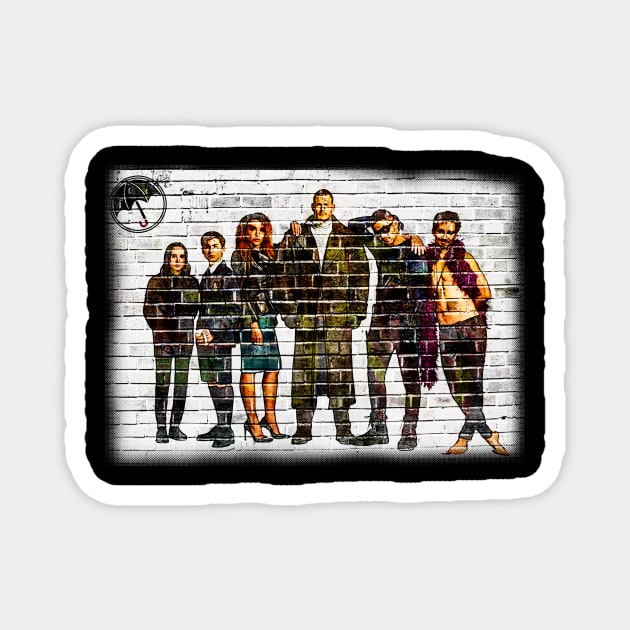 Umbrella Academy Graffiti Wall Magnet by Bevatron