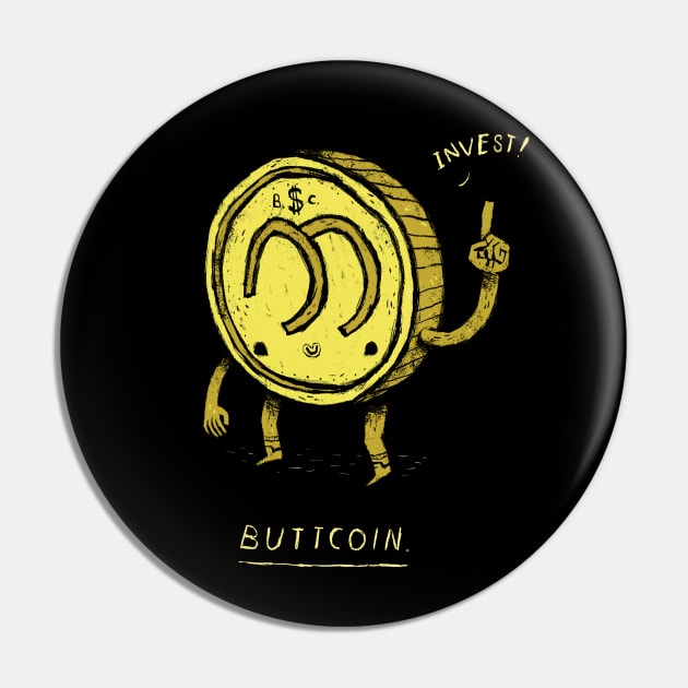 buttcoin Pin by Louisros