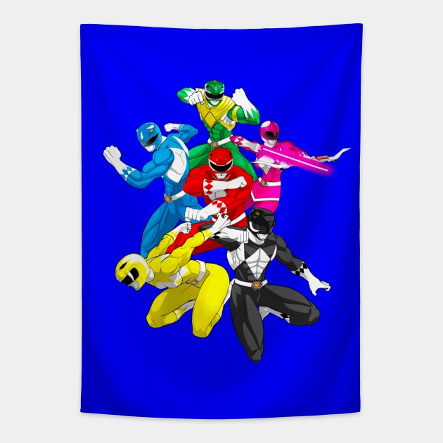 Let's Power Up - Zyuranger Tapestry by CoolDojoBro