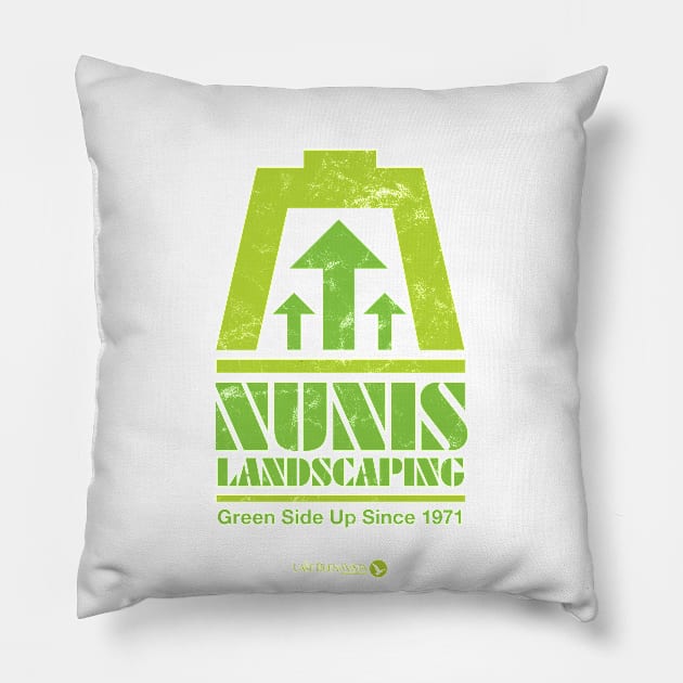 Nunis Landscaping Green Side Up Pillow by RetroWDW