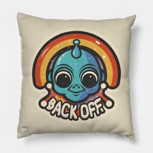 Space Boundaries - The Assertive Alien Pillow