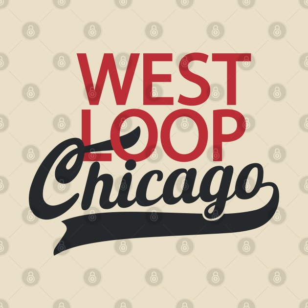 West Loop Chicago - Minimal Logo Design - Chicago Neighborhood Series by Boogosh