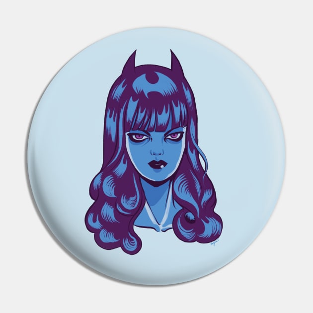 Moody Blue Devil Pin by Soefara