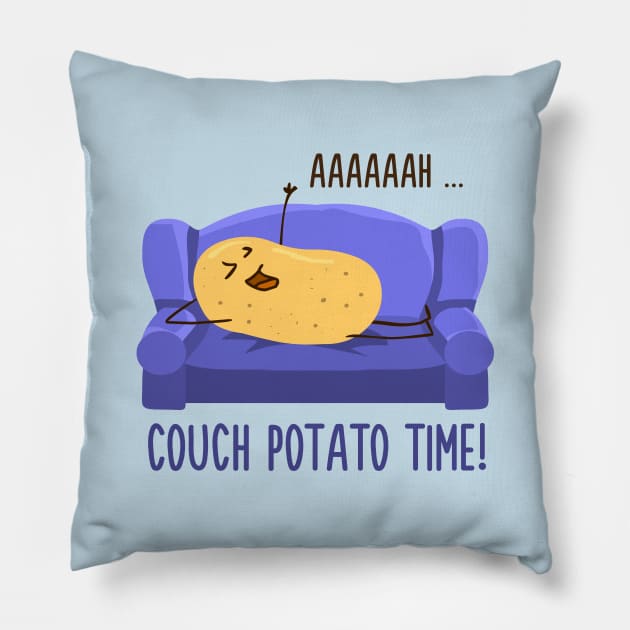 Couch Potato Time Pillow by AnishaCreations