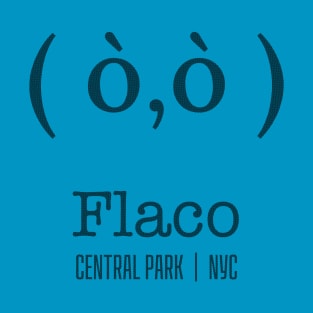 Flaco as a typography emoji T-Shirt