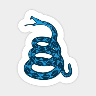 Grassless Blue Gadsden Snake Magnet