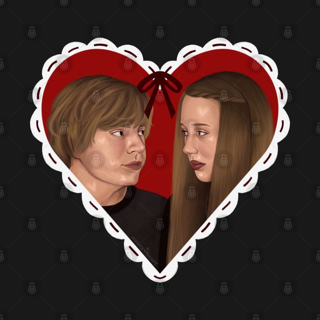 Violet and Tate Heart by thelamehuman