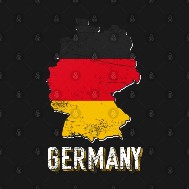 Germany Map Flag by Mila46