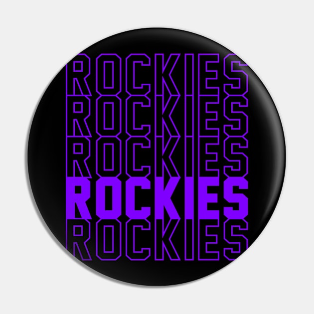 ROCKIES Pin by Throwzack