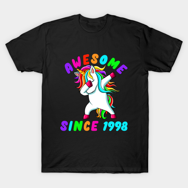 Discover Awesome Since 1998- Dabbing Unicorn -23th Birthday Gift Girls - Awesome Since 1998 - T-Shirt