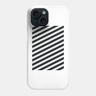 Newcastle United Black and White Angled Stripes Phone Case