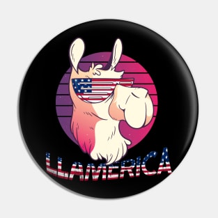 Llamerica funny llama funny alpaca america Pin