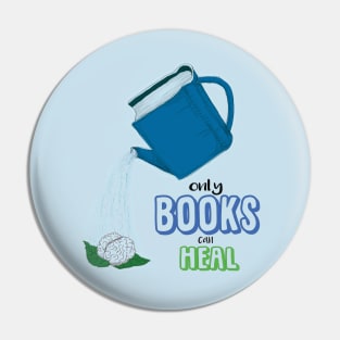 Healing Books Pin