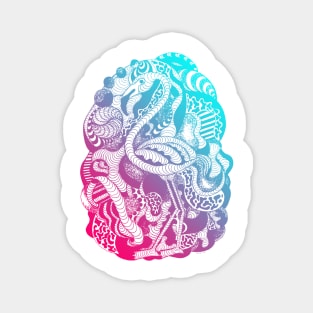 Dual Color Lost Flamingo Magnet