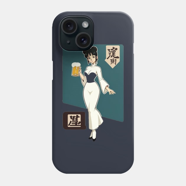 Anime Beer Phone Case by Jason's Finery