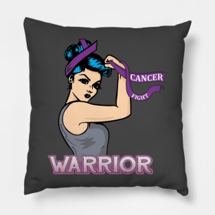 Fight Cancer Warrior Pillow