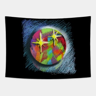 star sky moon Tapestry