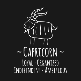 Capricorn Zodiac Sign T-Shirt