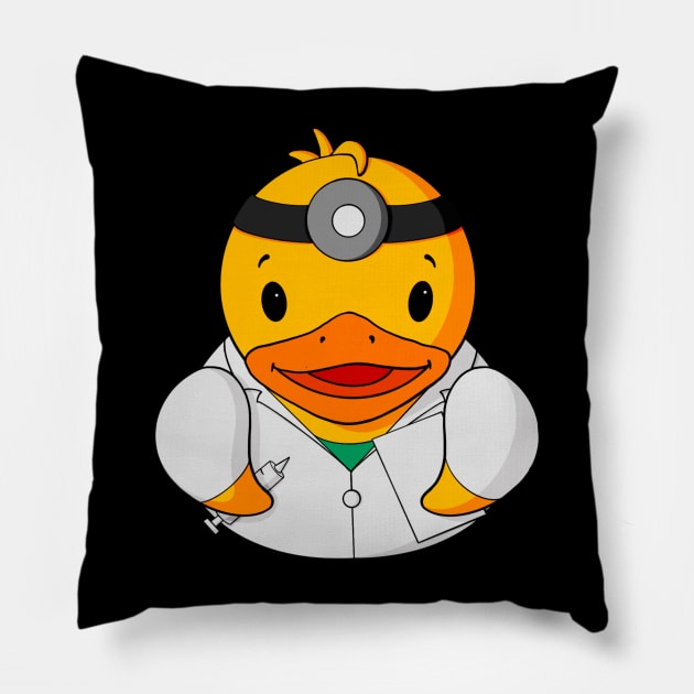 Doctor Rubber Duck Pillow by Alisha Ober Designs