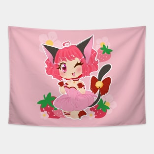 Mew Ichigo Strawberries Tapestry