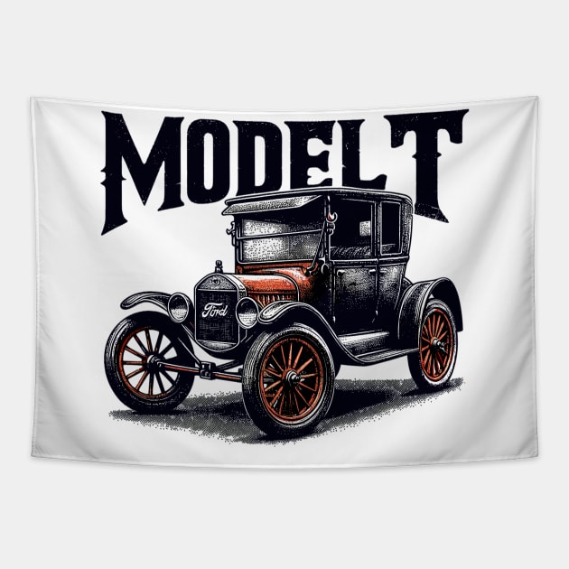 Ford Model T Tapestry by Vehicles-Art